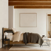 Ulvara Modern Table Lamp - Glass Globe and Tapered Base for Bedroom Glow